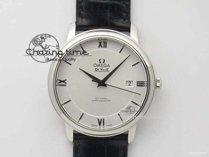 0402 De Ville Chronograph SS OMF 1:1 Best Edition Black Dial On SS Bracelet A Attractive 8150